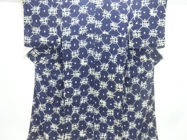 大正ロマン　紋錦紗抽象模様着物